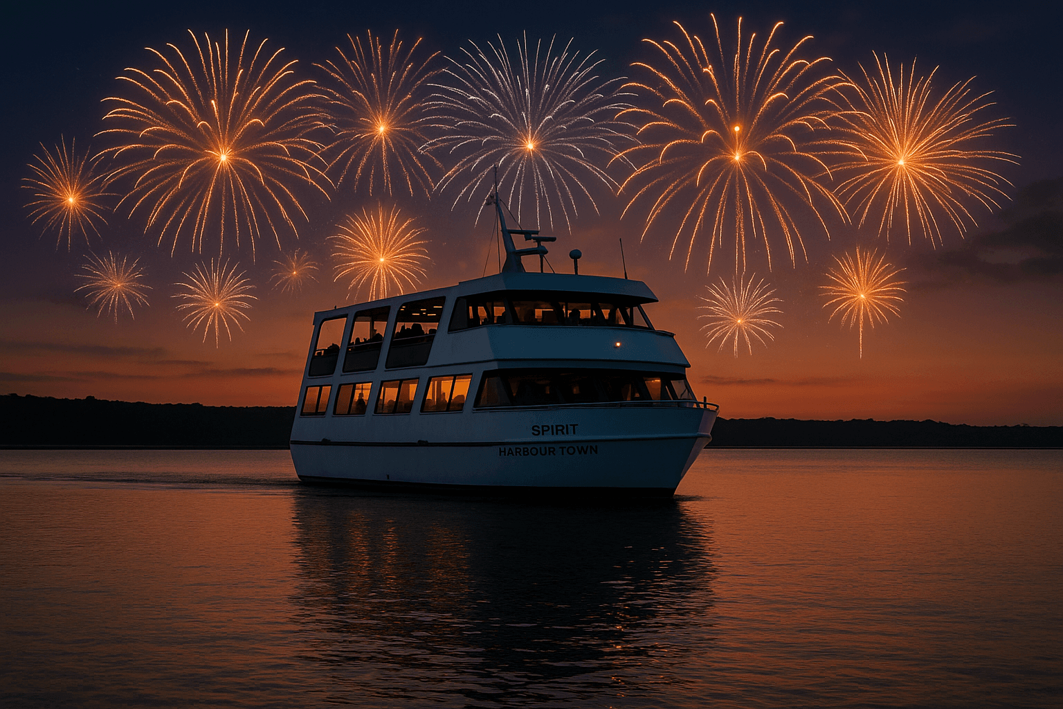 Experience Hilton Head Island’s Fireworks Dinner Cruise with Lowcountry Flavors and Waterfront Views