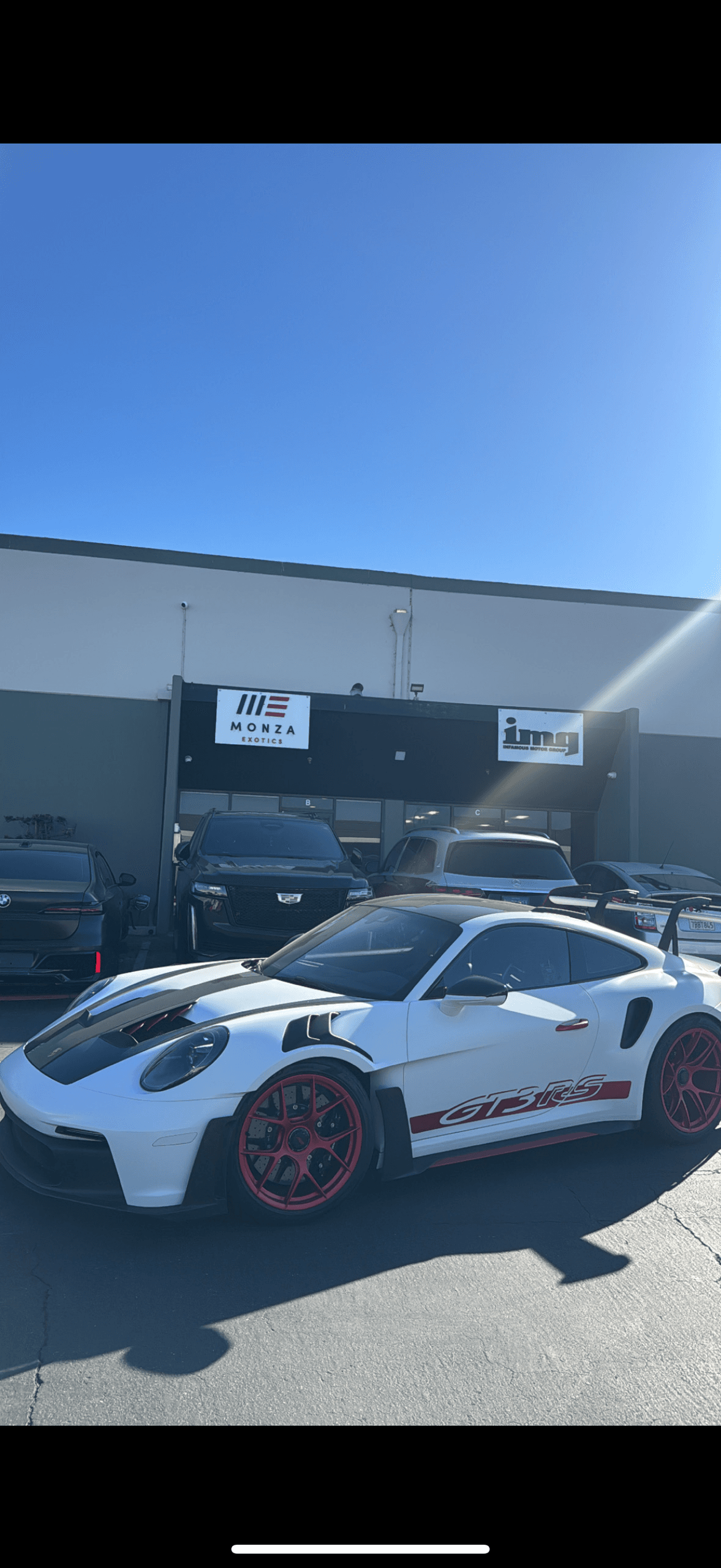 White Porsche GT3RS: 518 HP Coastal Drive in Huntington Beach