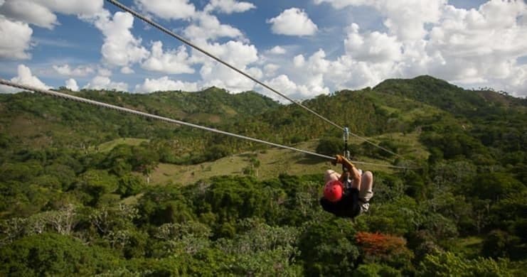Full-Day Zip Line Thrills with BestDRExcursions from Juan Dolio