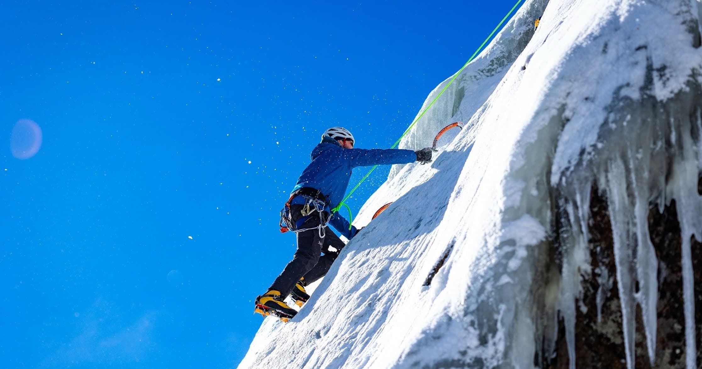 Intermediate-Advanced Ice Climbing in Conway, NH