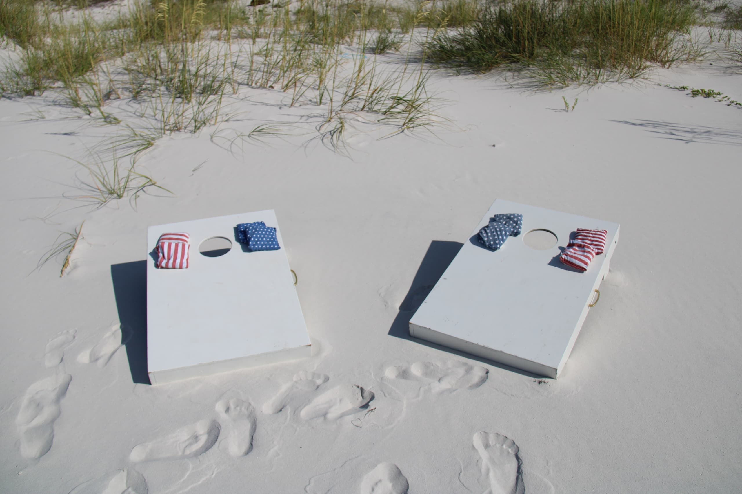 Cornhole Rentals at Ike's Beach Service - Gulf Shores Fun