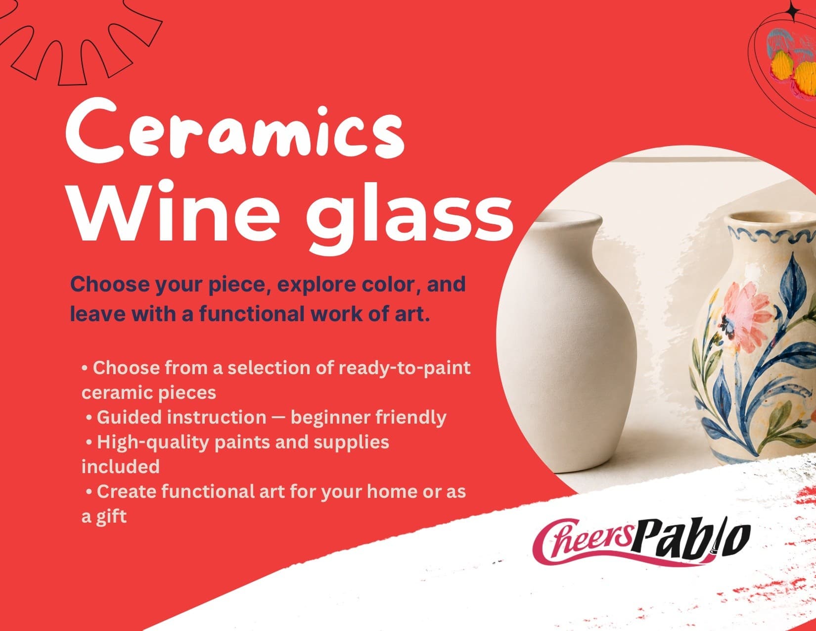 Hands-On Ceramics Workshop in Coon Rapids: Paint, Shape, and Glaze Your Own Pottery