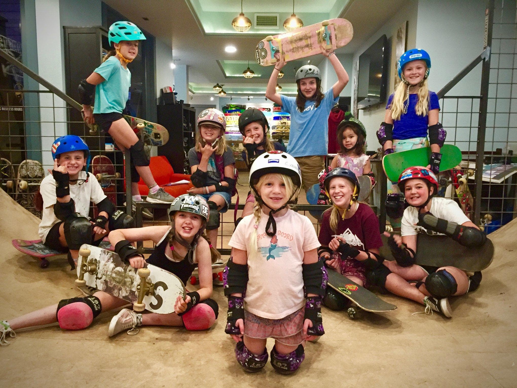 All Girls Skate Camp in Telluride by The Drop Boardshop