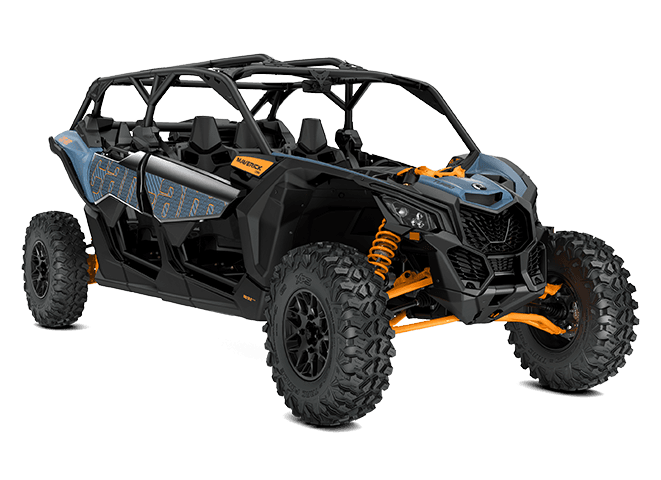 Four-seat extreme UTV studio profile on white background