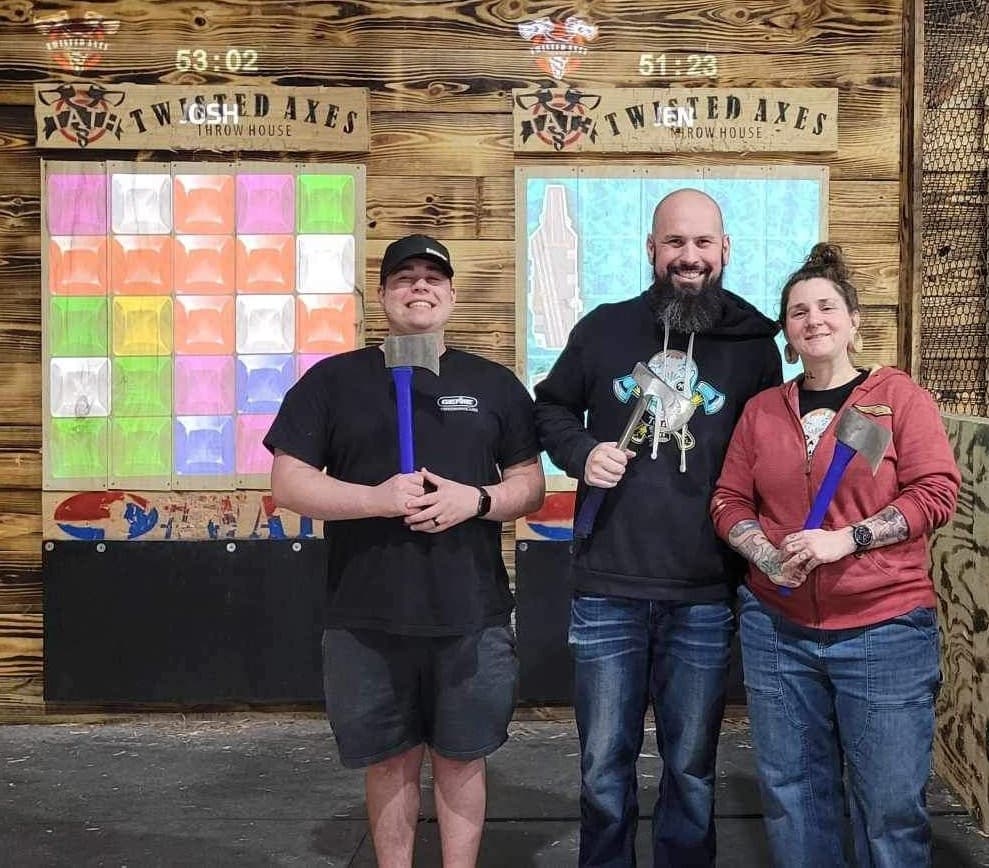Outdoor Fun & Competition at Yukon Twisted Axes Throw House