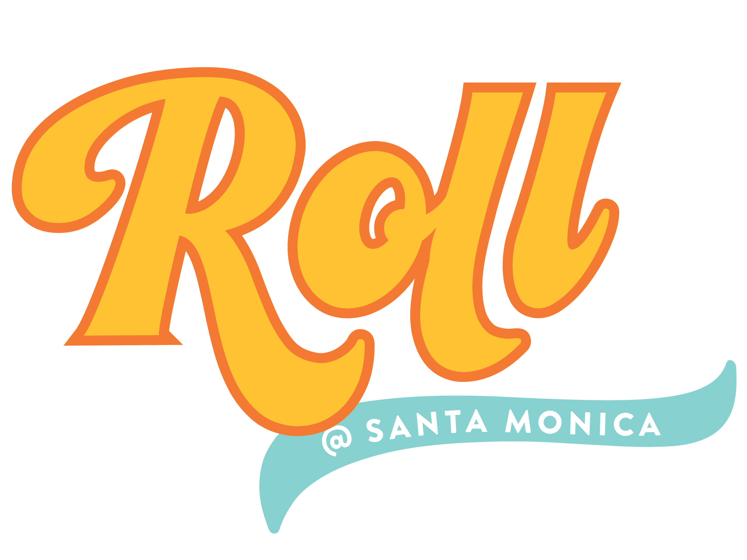 Roll at Santa Monica logo for seasonal outdoor ice skating
