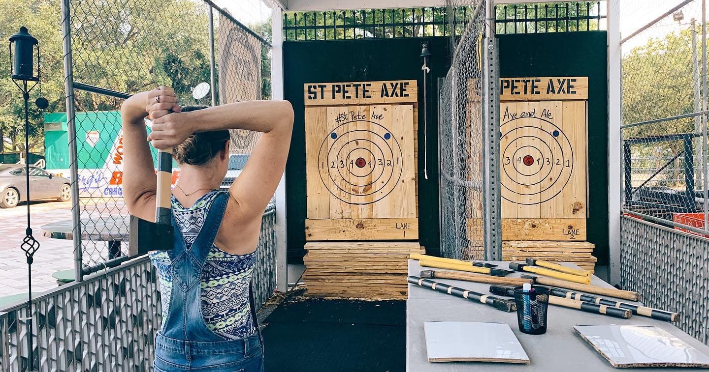 Double Lane Rental Axe Throwing in St. Petersburg, FL
