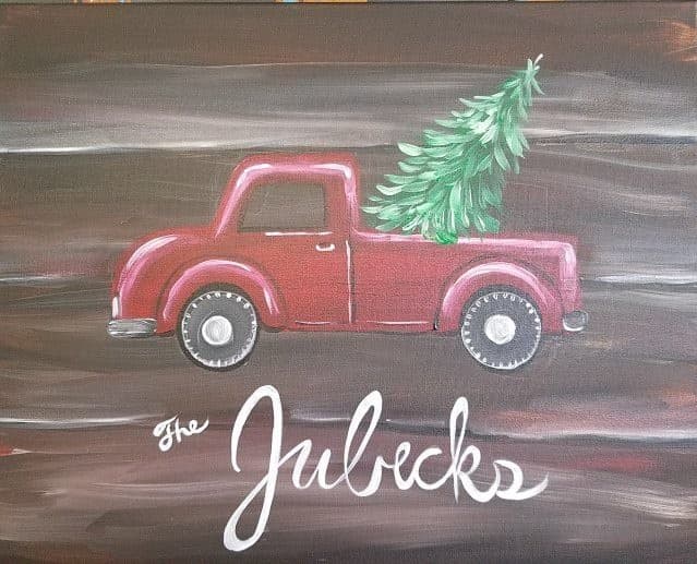 Paint a Festive Red Truck: Winter Paint & Sip in Altoona photo 1