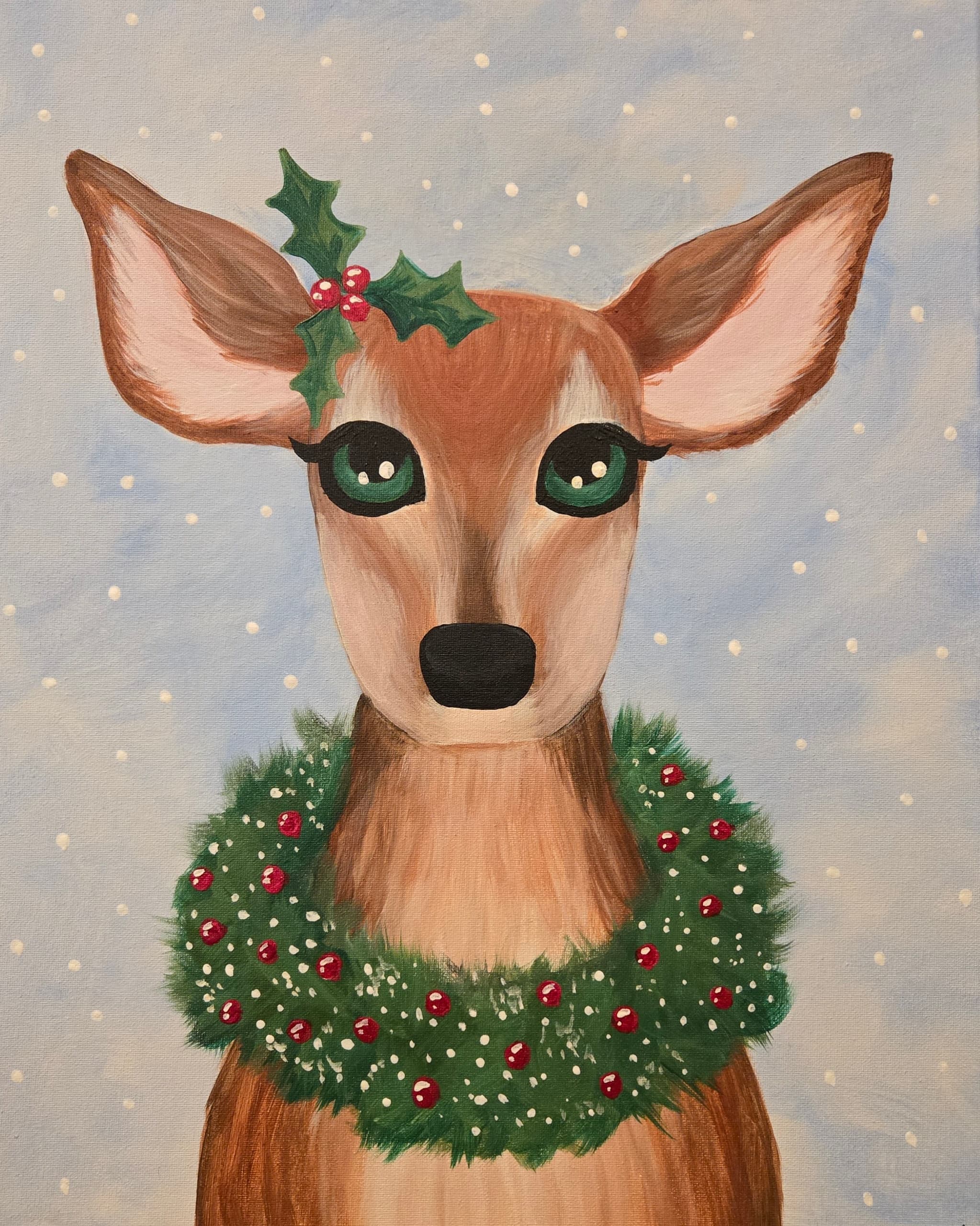 Paint a Festive Fawn: Family-Friendly Canvas Class in Coon Rapids
