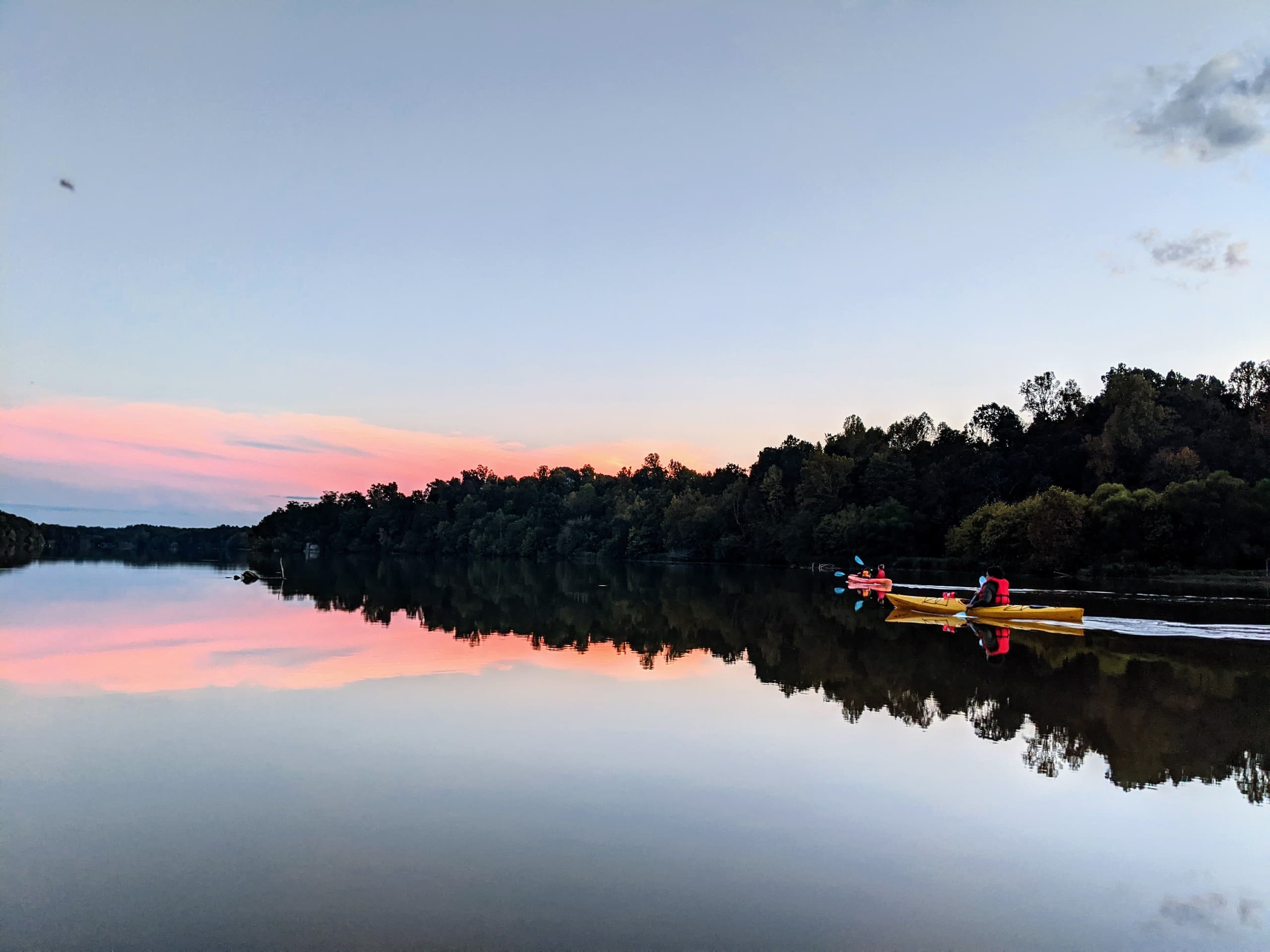 Sunset Paddle on the Haw River: A Serene Evening Kayaking Adventure in Graham, NC
