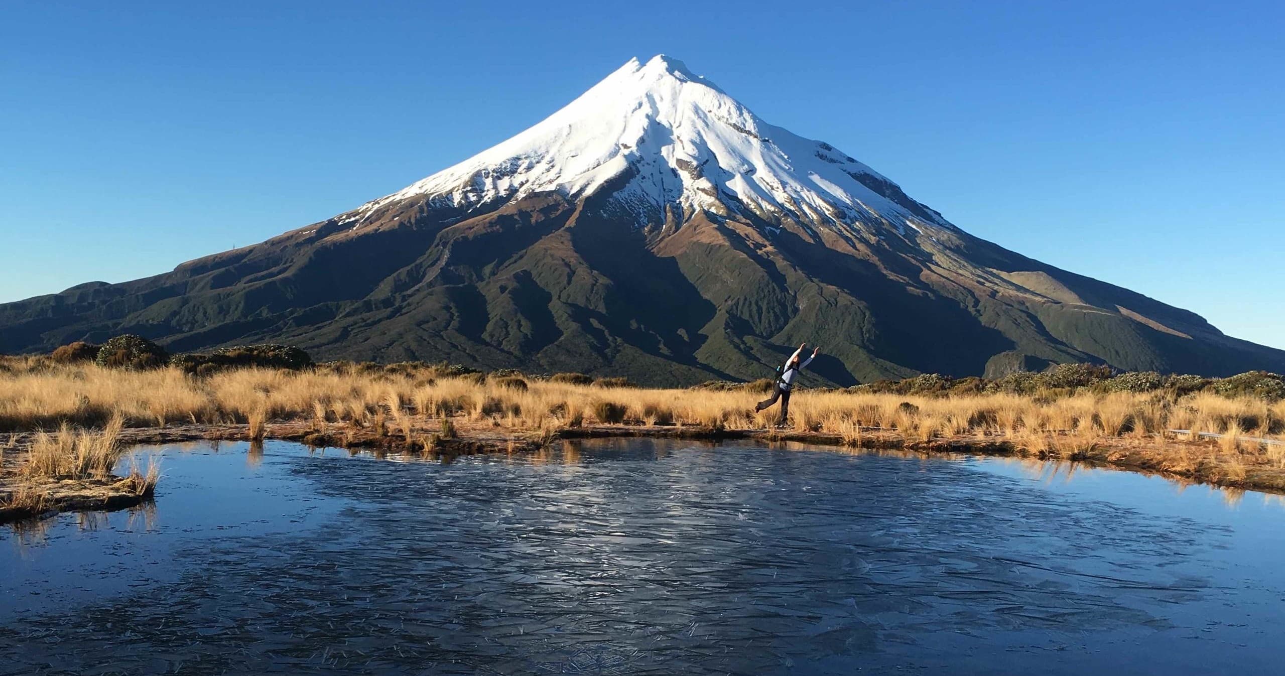 Land Adventures at Pouakai Tarns with Ducks & Drakes Taranaki Shuttle