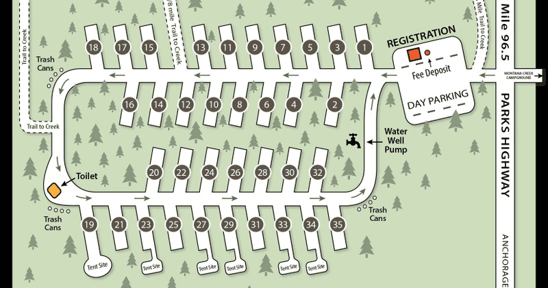 Camping at Montana Creek Recreation Site’s Campsite S35
