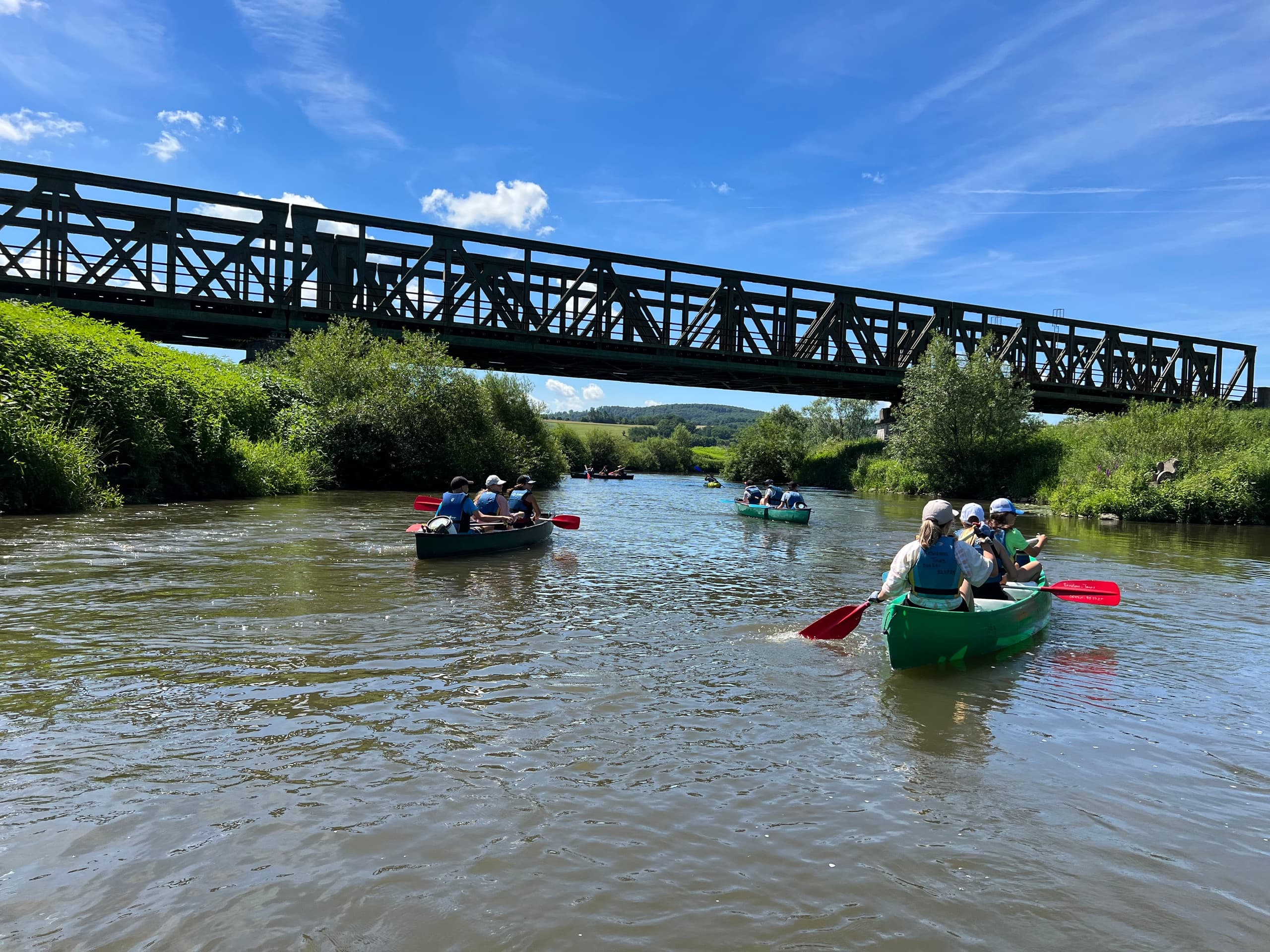 River Canoe Trip with Weilburger Touristikbetriebe in Lahn River