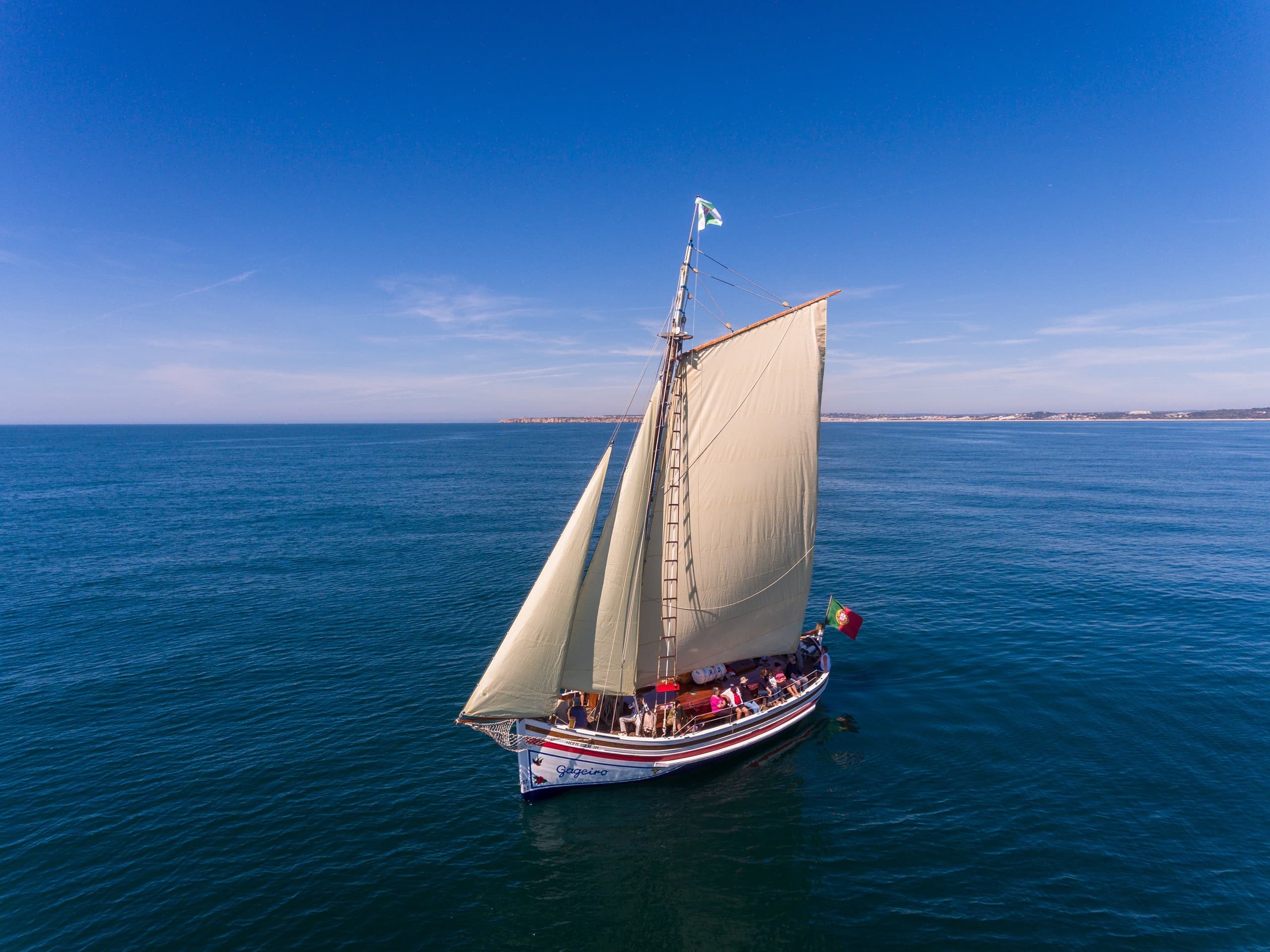 Atlantic Morning Escape: Sail and Swim the Algarve’s Algar Seco Cliffs