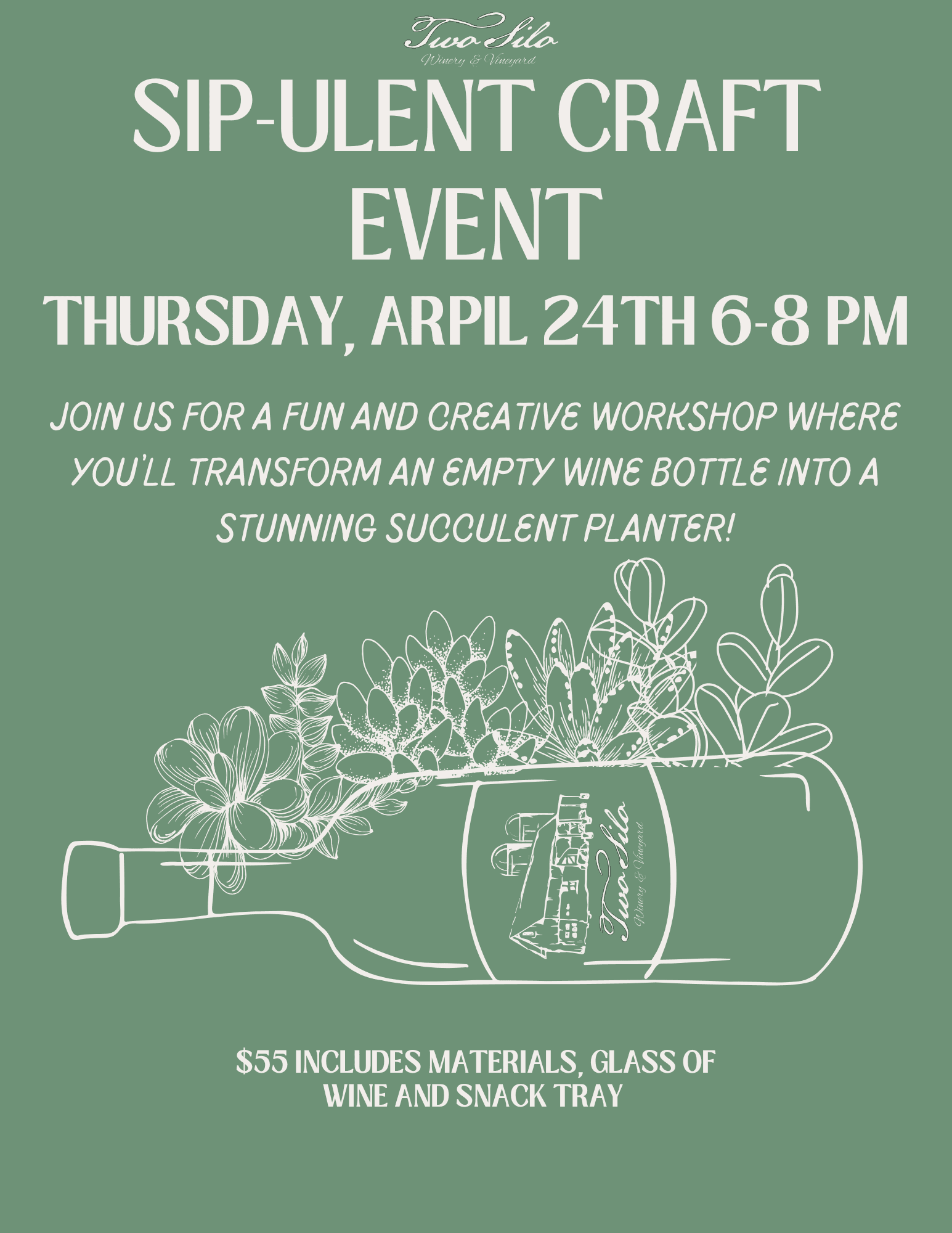 Sip-ulent Craft Event at Two Silo Winery in Grant, MN