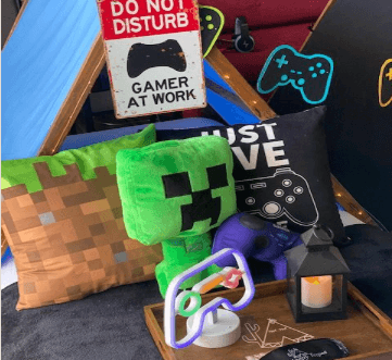 Pixel Games Minecraft Teepee Sleepovers in Scottsdale AZ — Family Sleepover Rentals photo 1
