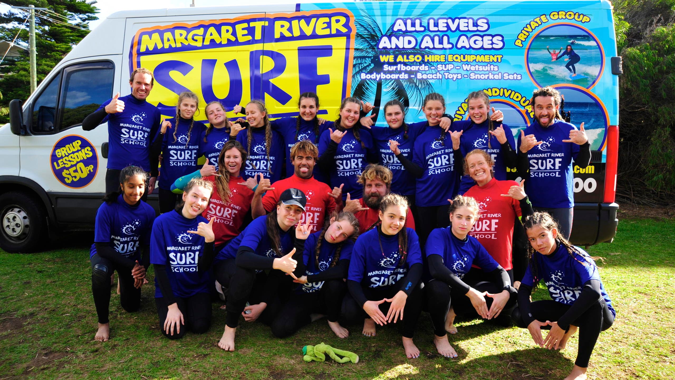 School Surf Lessons at Margaret River Surf School