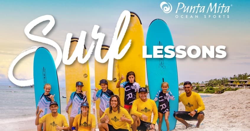 Water Activities: Surf Lessons at Pacifico Club in Punta Mita
