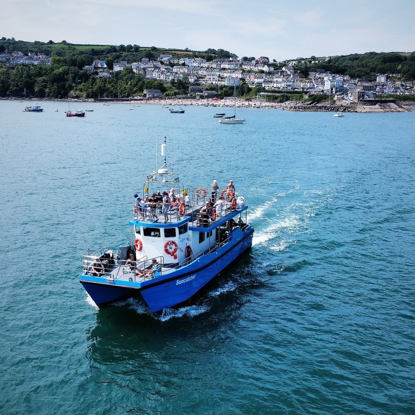 4 hour Island Explorer on Suncatcher | Boat Tour in New Quay | Dolphin, Wildlife, Guided Tour, Sightseeing Tour, Eco Tour, Water Activities