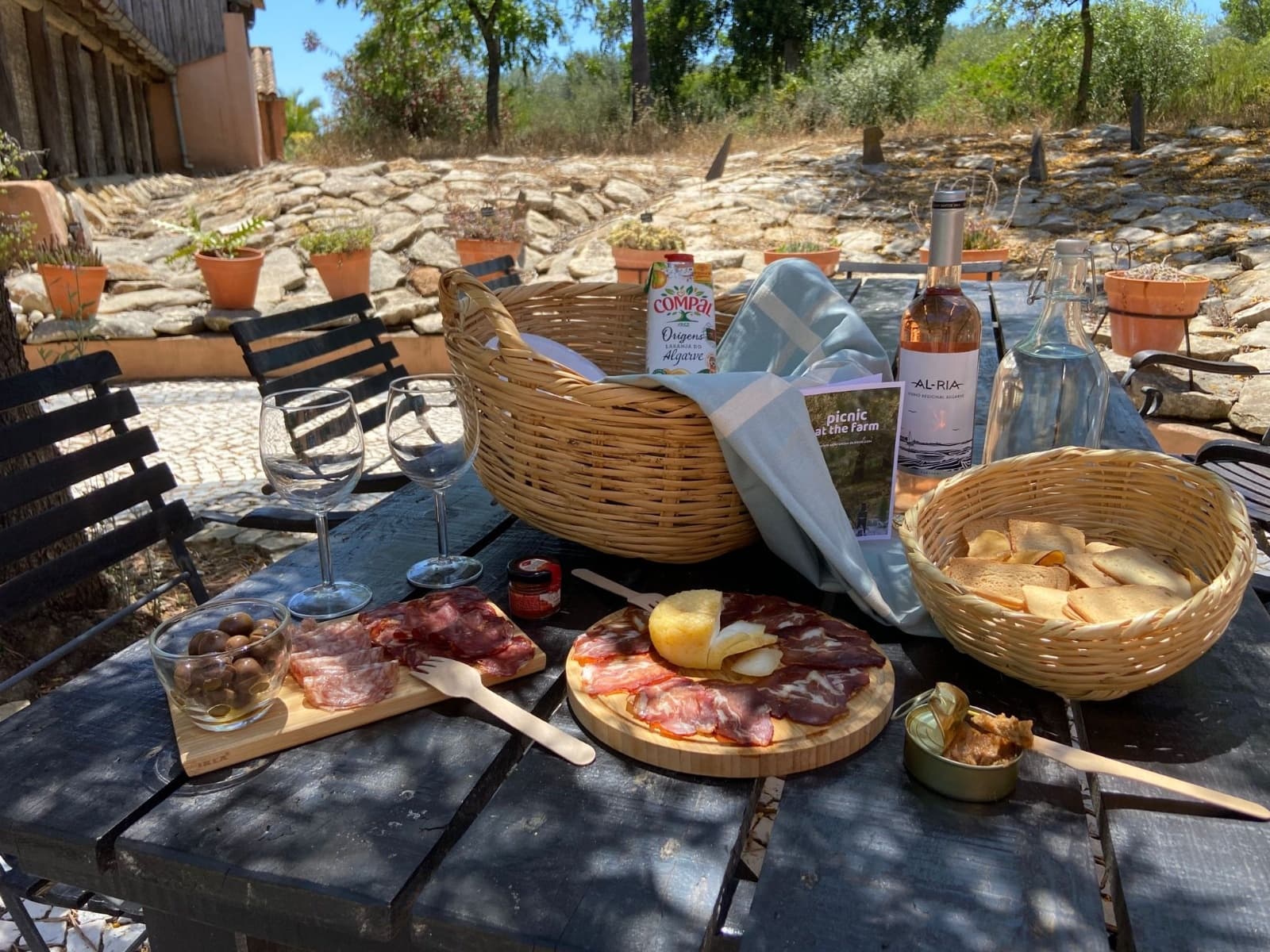 Outdoor Picnic at Viveiros Monterosa in Moncarapacho