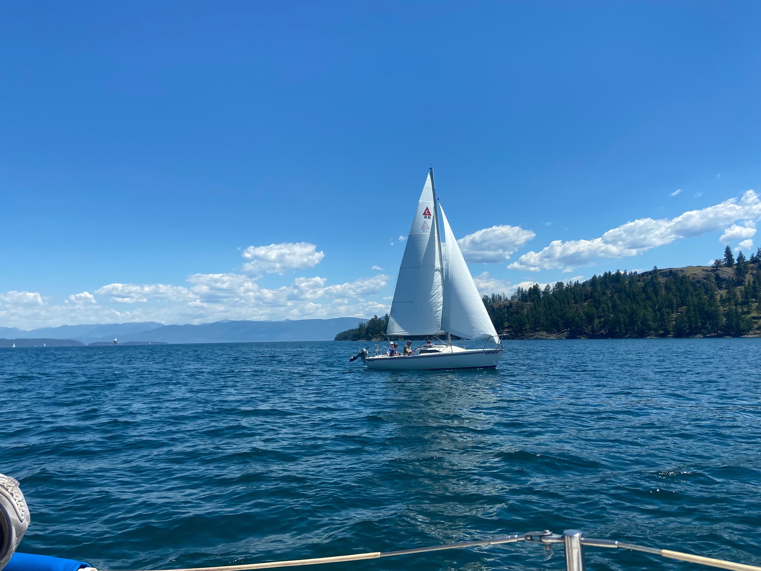Capri 22 Sailboat Rental on Flathead Lake, Montana