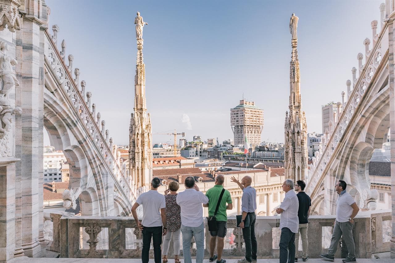 Duomo Terrace Tour in Milan with Bologna Tour