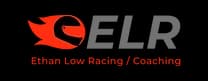 Ethan Low Racing emblem for track driving coaching, white background
