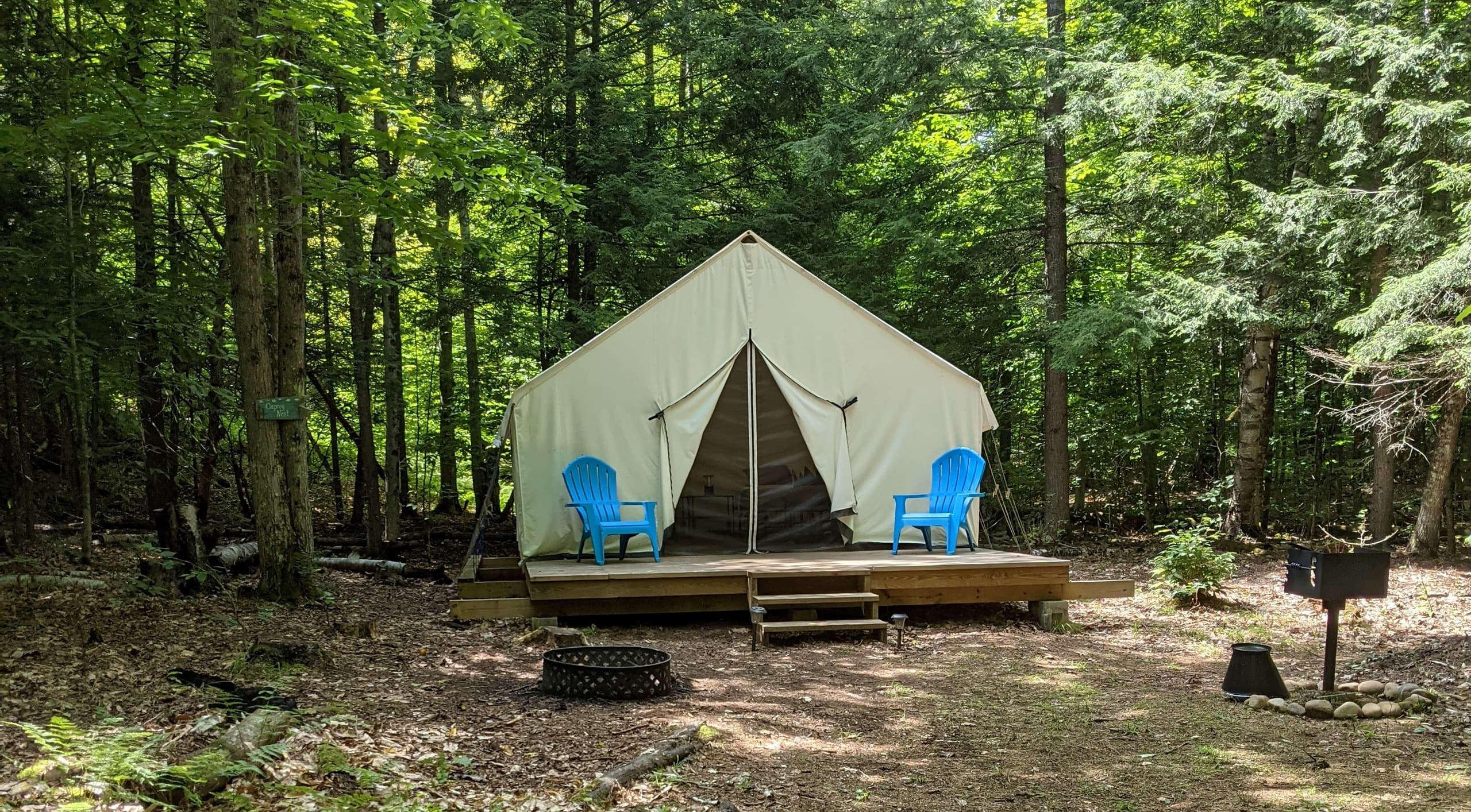 Wall Tent Camping at Beaver Brook Outfitters, North Creek