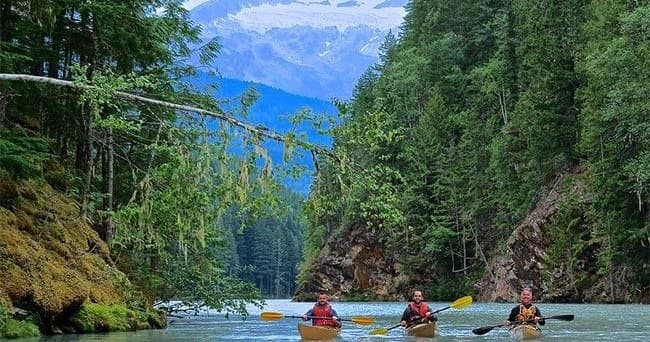 Water Activities with Natural Escapes Kayaking at Hat Glacier