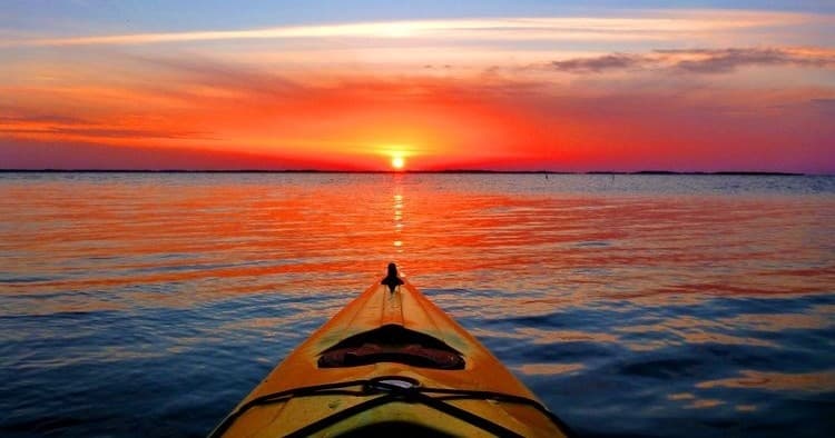 Water Activities at Coastal Explorations: Sunset Kayak Tour