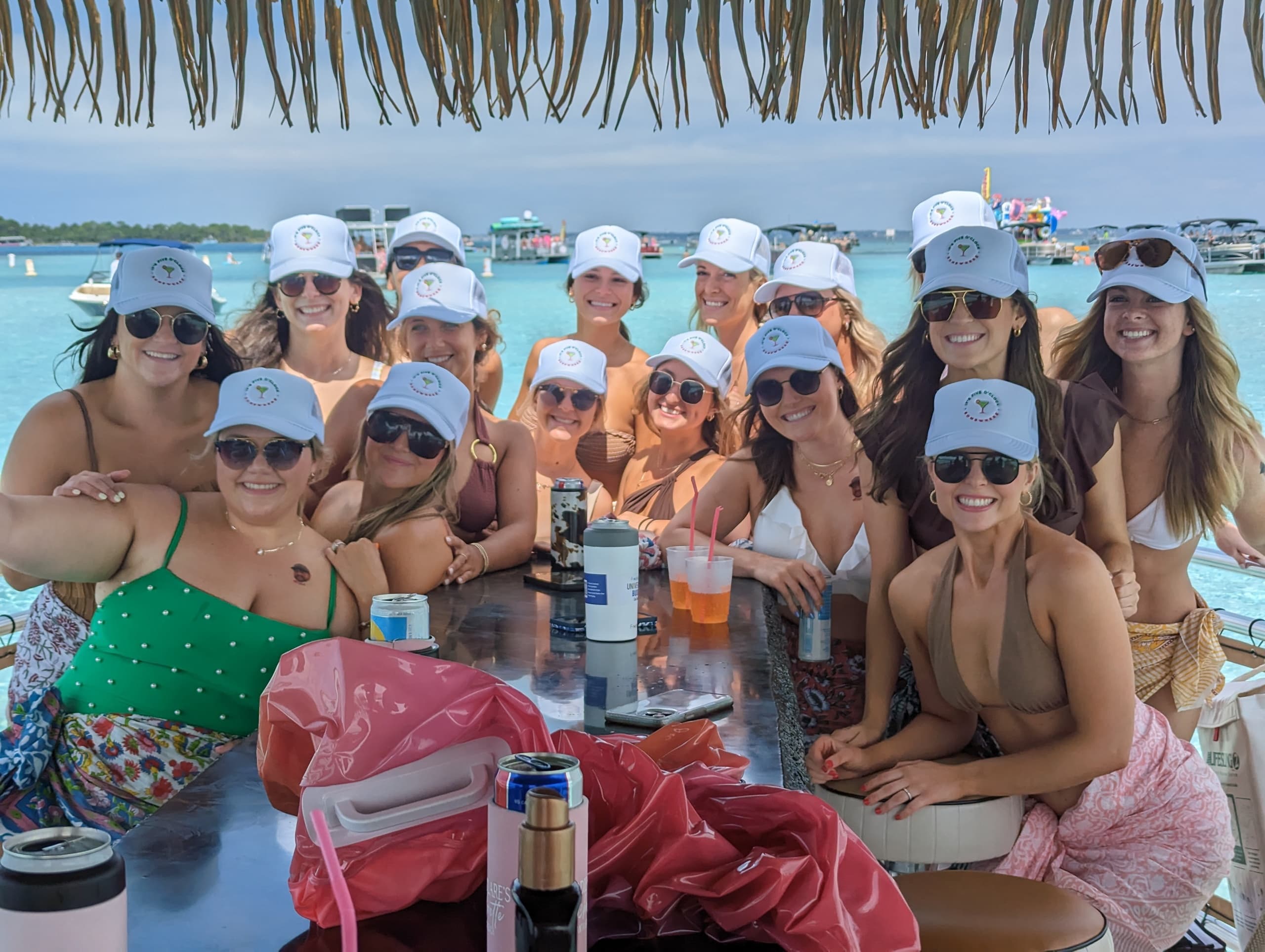 Sunrise Celebration on the Miami River: Private Tiki Boat Bachelorette Cruise