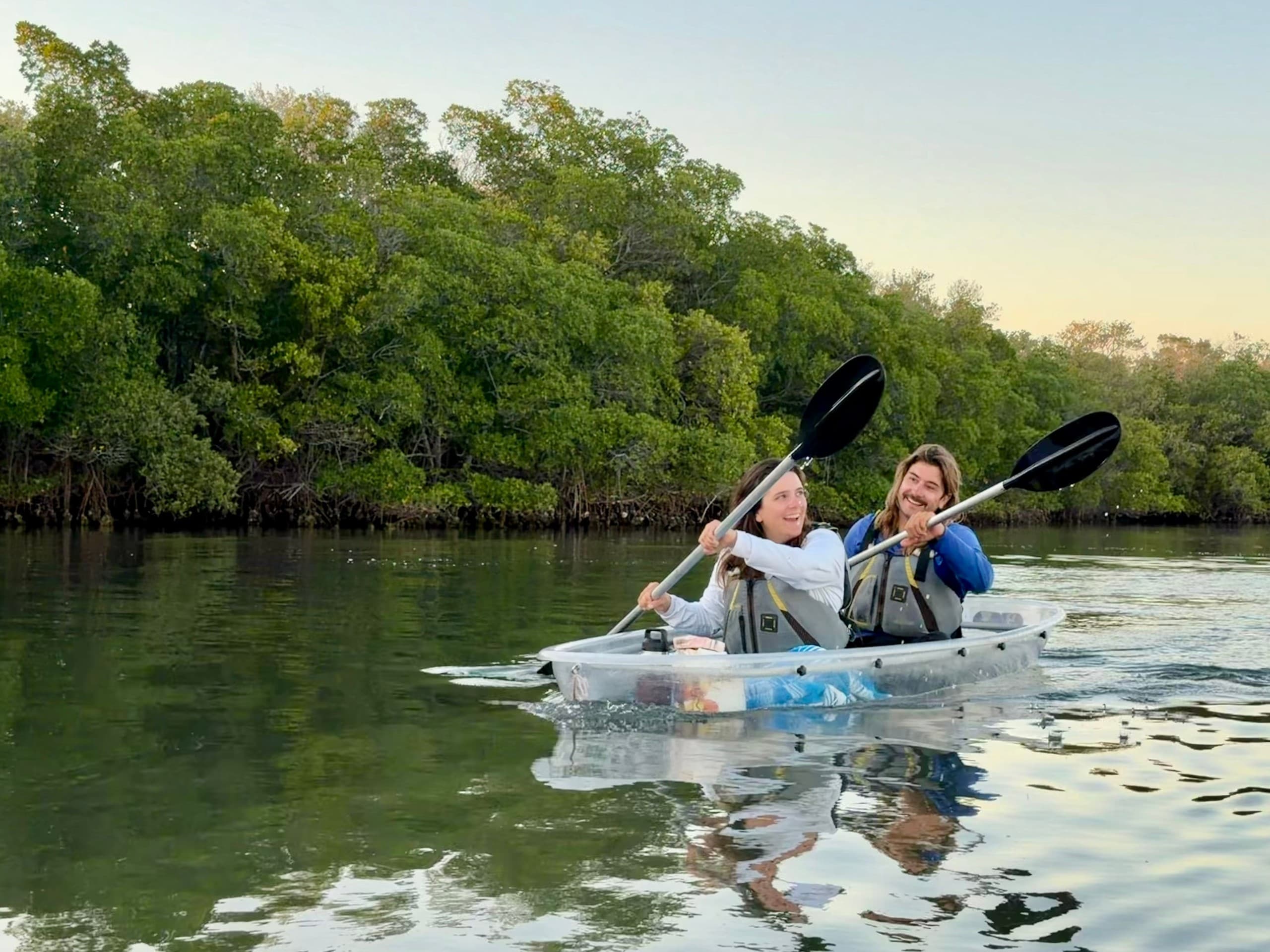 Sunset Clear-Kayak Through Cooper’s Bayou — Clearwater Mangrove Tunnel & Stingray Tour photo 1