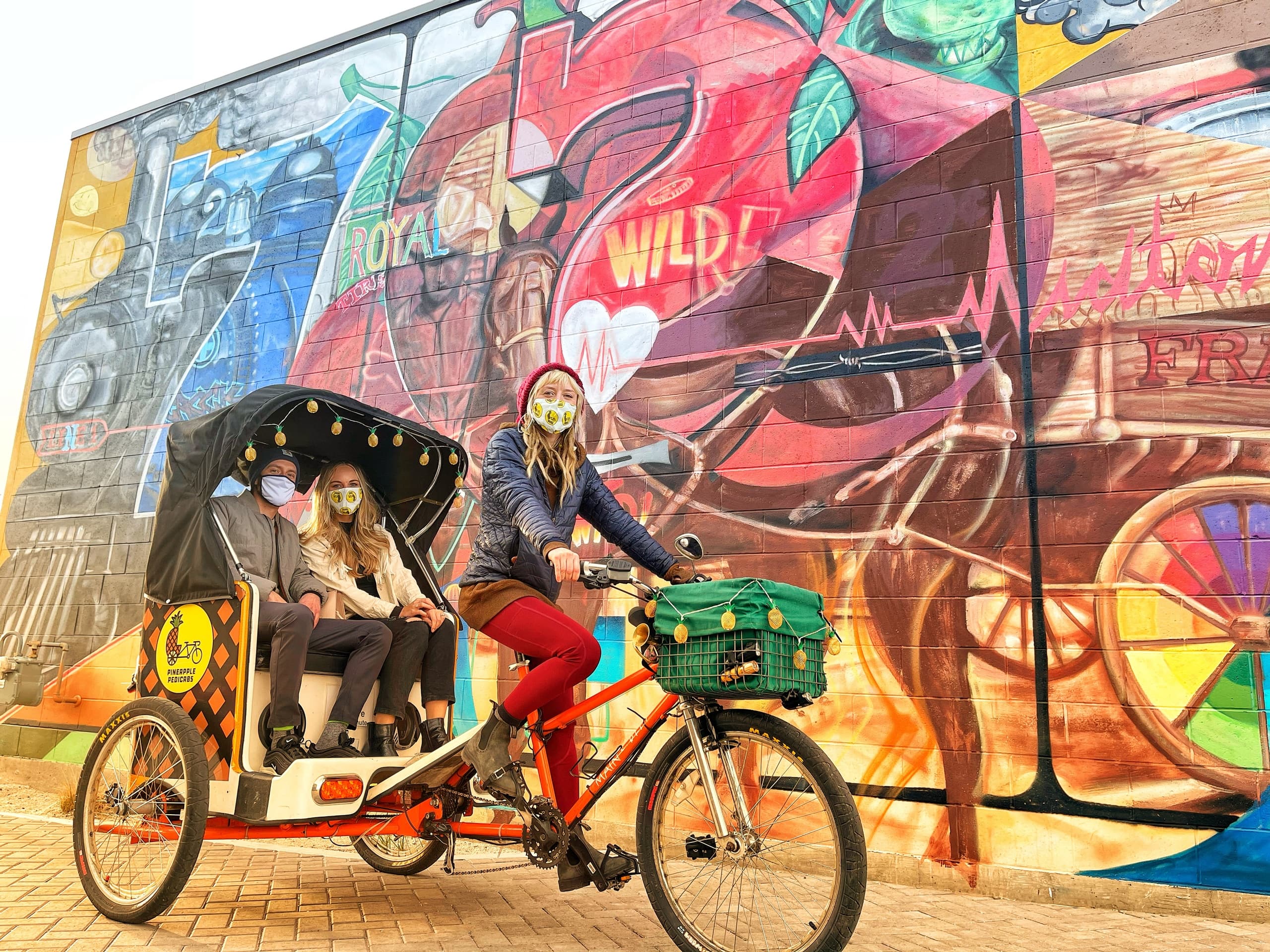 Street Art Pedicab Tour with Pineapple Pedicabs in Reno