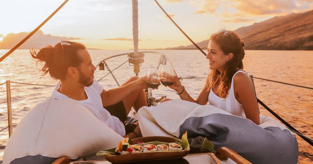 Sunset Sailing with Maui Custom Charters in Wailuku