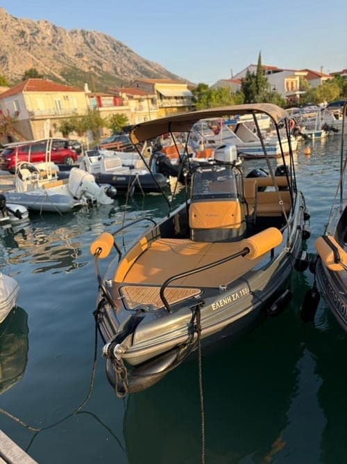 Karel 5 'ELENI' Self-Drive Boat Rental from Palairos — No-License Ionian Day Trips