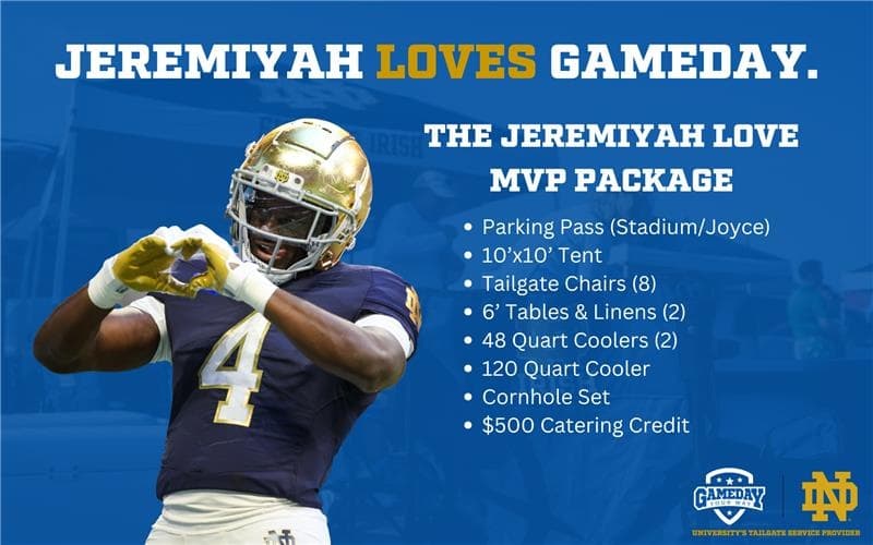 Ultimate Notre Dame Game Day: All-Star Tailgate Lots Package for Unmatched Stadium Fun