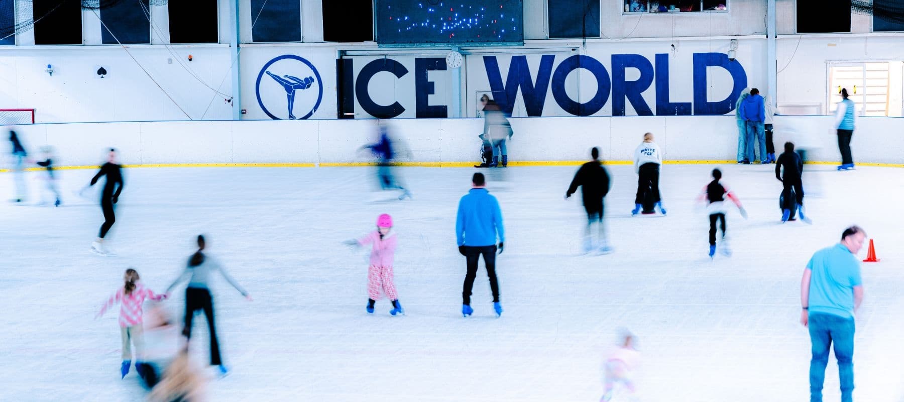 Public ice skating session at Iceworld Acacia Ridge indoor rink