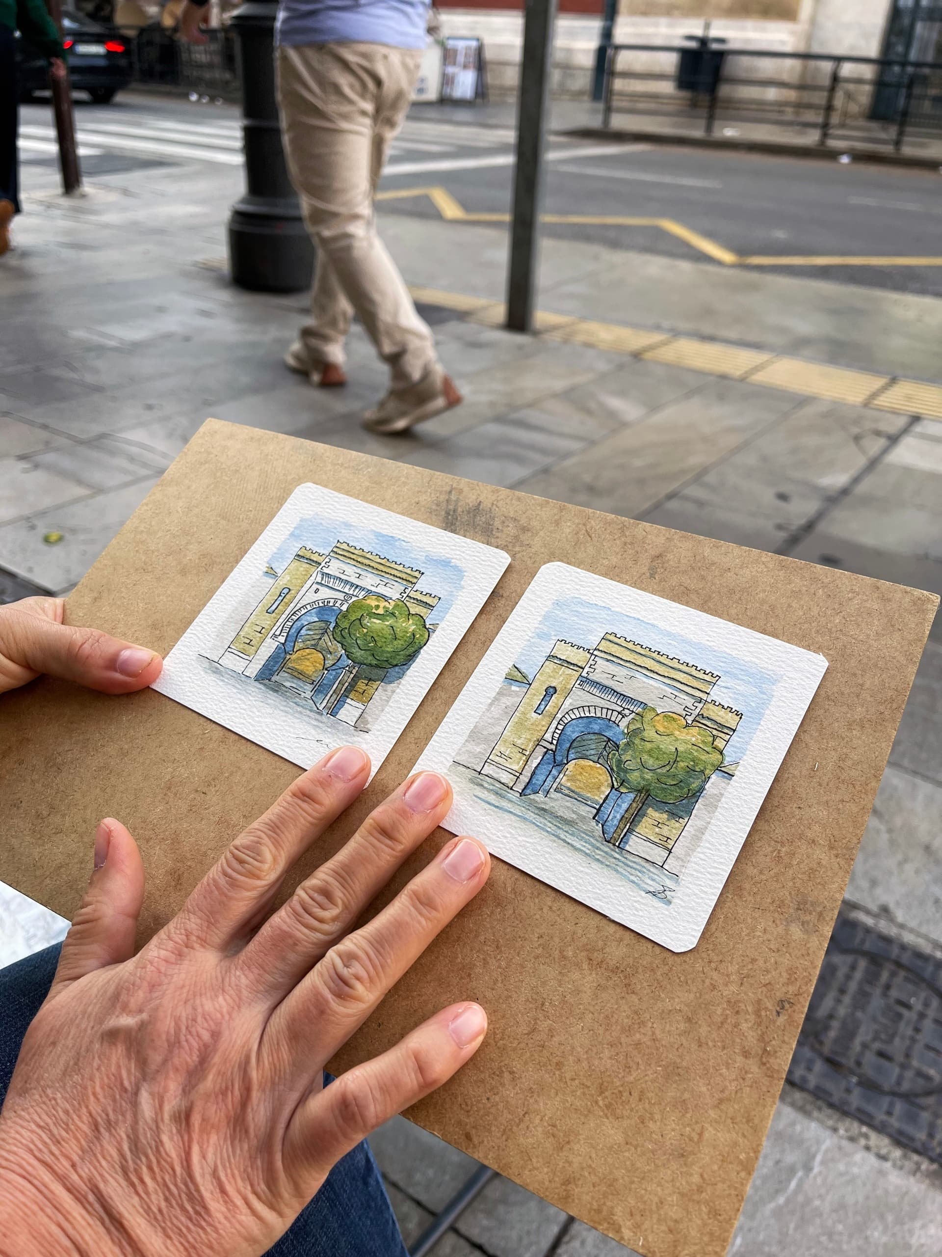 Watercolor Walk Málaga: 3-Hour Sketch Tour from Alcazaba to the Port