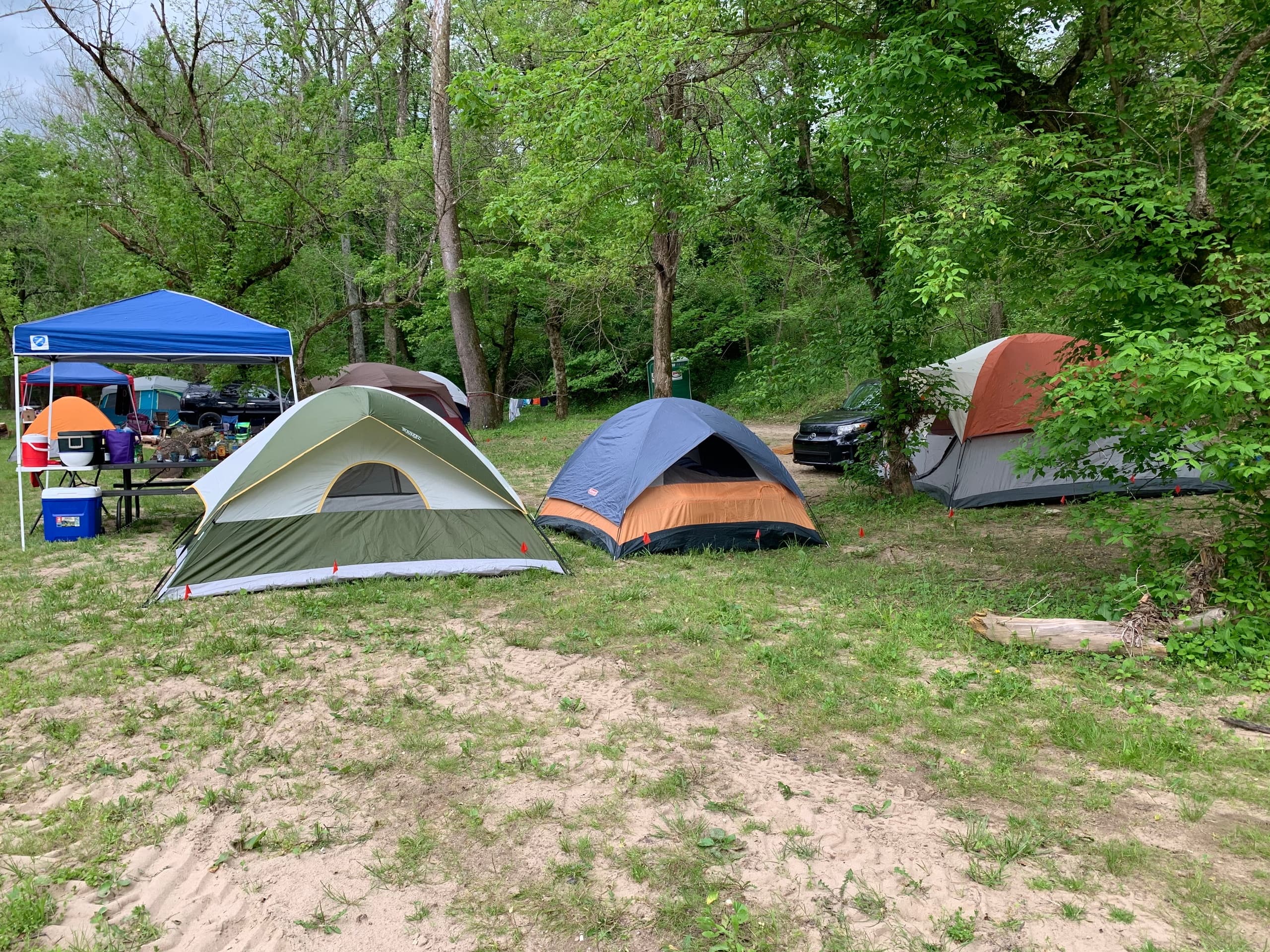Primitive Camping at Camp Site #5 with Morgans Canoe