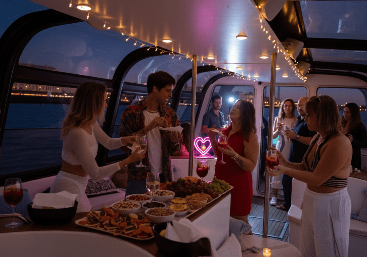 Valentine's Night on the Tagus: Dom João Romance & Beats Boat Party in Lisbon photo 4