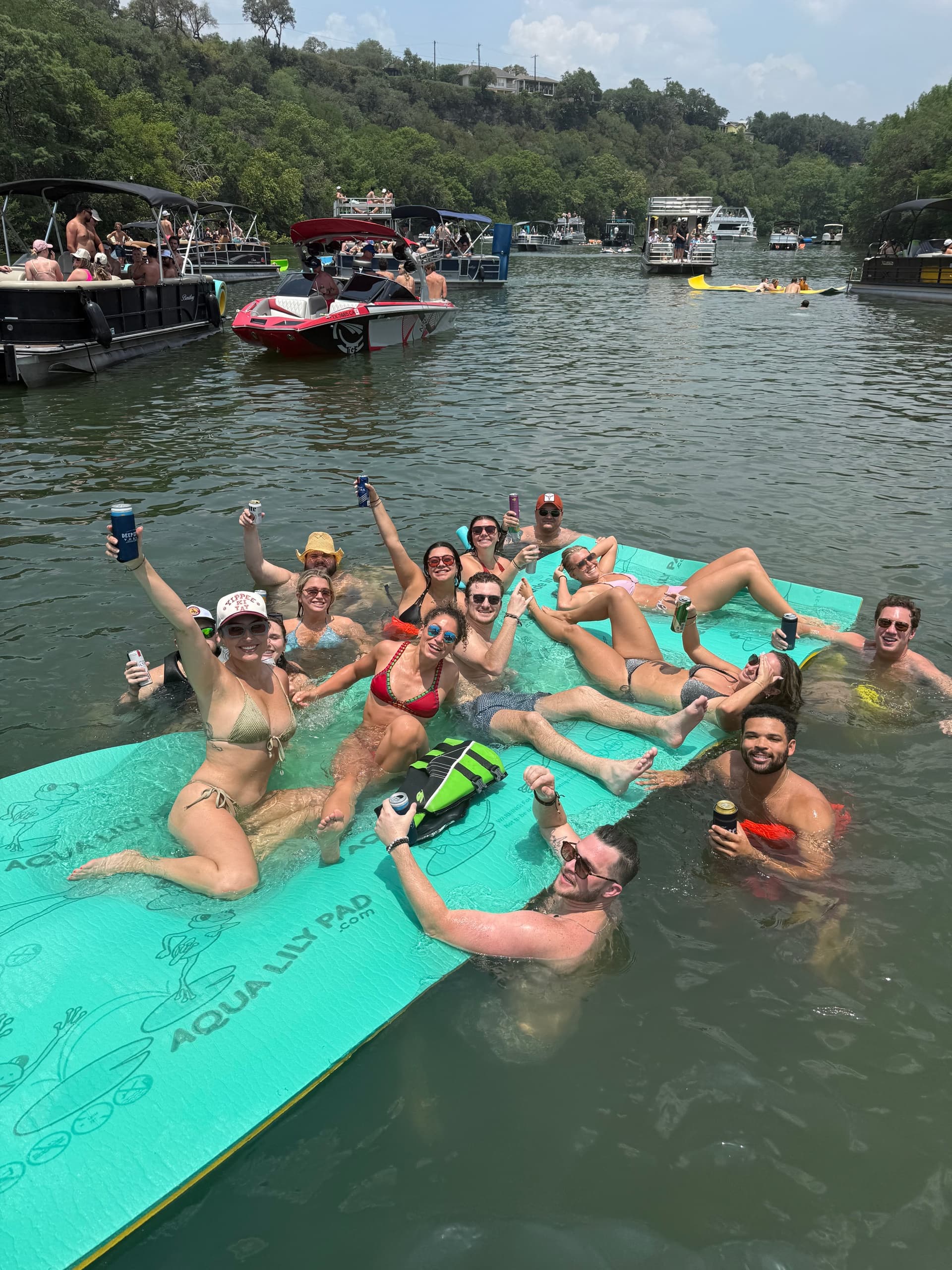 Double Decker Pontoon with Slide on Lake Austin: Party, Swim, and Sunset Cruises photo 2