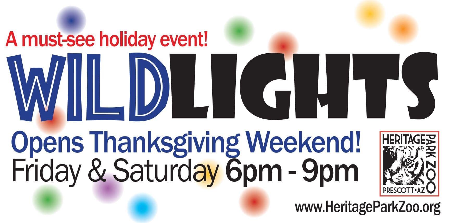 Holiday Wildlights at Heritage Park Zoological Sanctuary