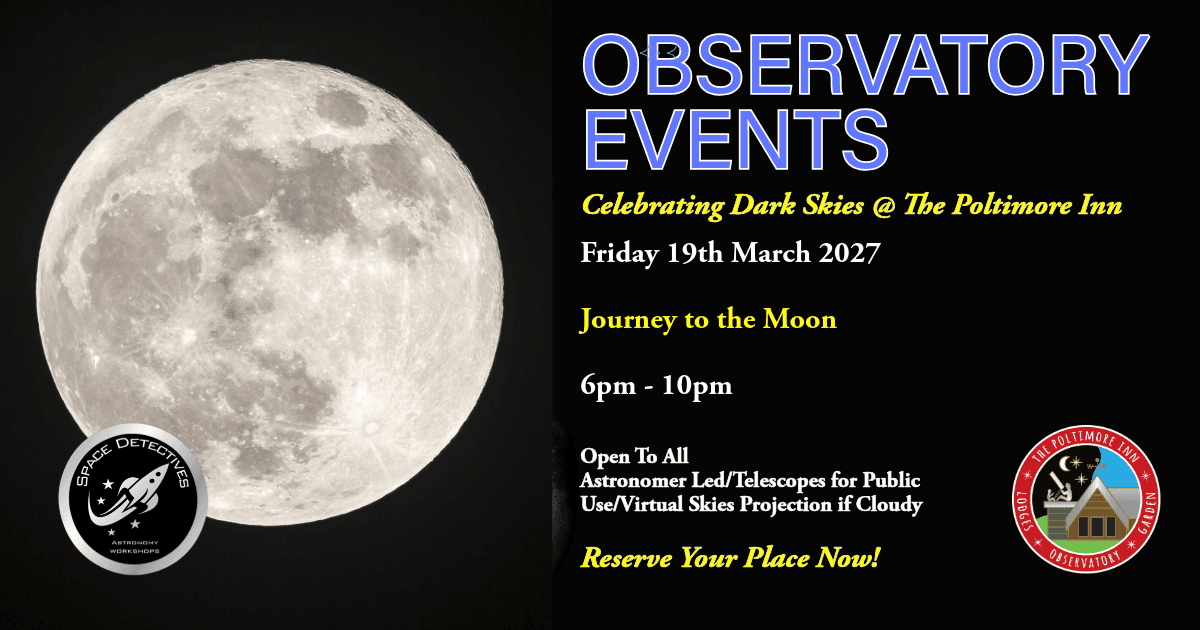 Stargazing on Exmoor: Our Space in Space Night Sky Experience at The Poltimore Inn