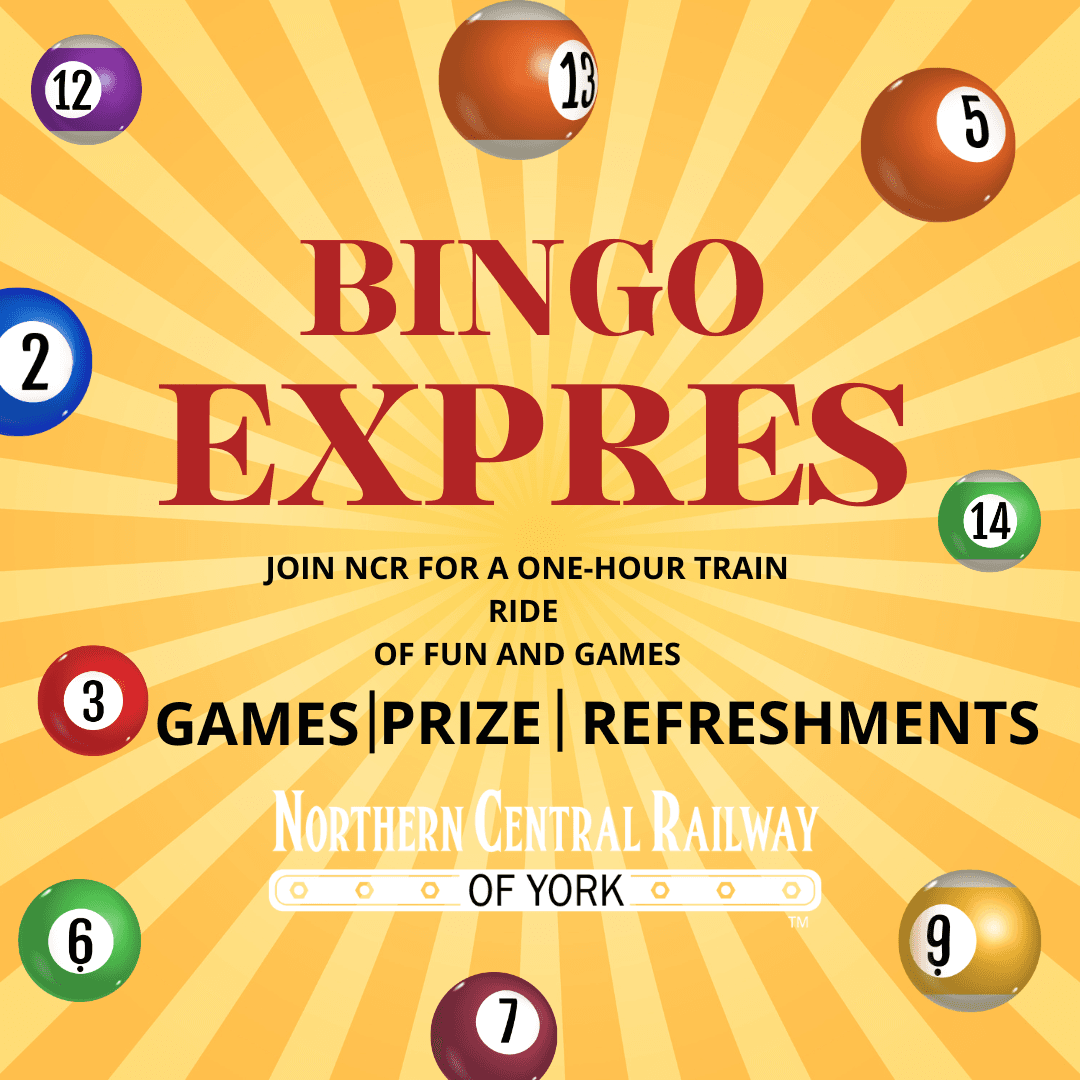 Bingo Express: One-Hour Vintage Train Bingo from New Freedom to Glen Rock