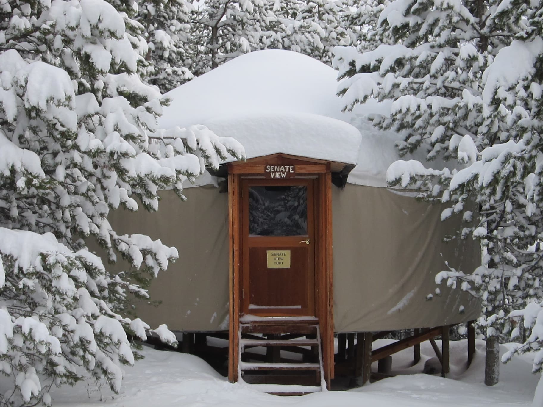 Winter Escape at Senate View Yurt in Ketchum, Idaho