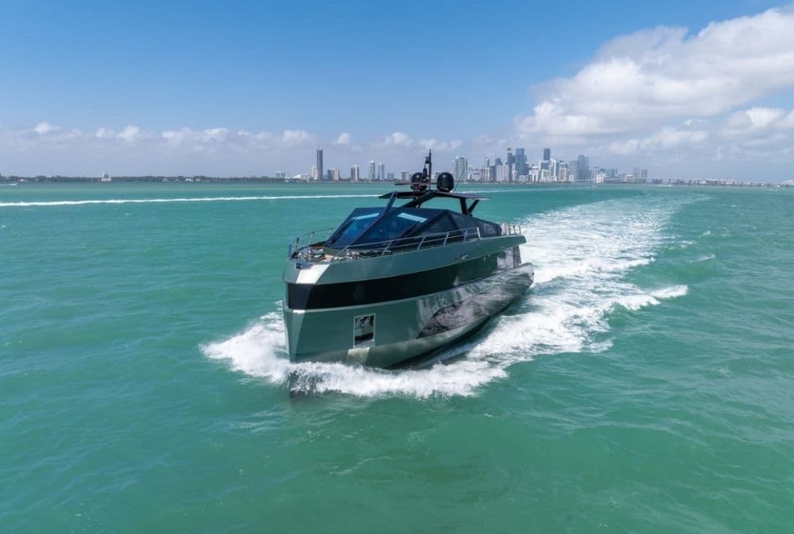 Sail Miami to the Bahamas on the 85' UNIQ WALLY YACHT: VIP Azimut Charters from Miami Beach