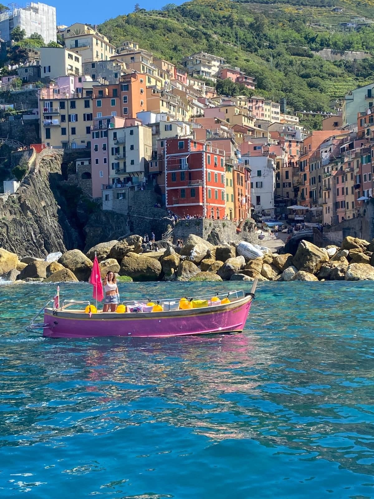 Ligurian Coast Boat Tour with Hyena 5 Terre in Riomaggiore