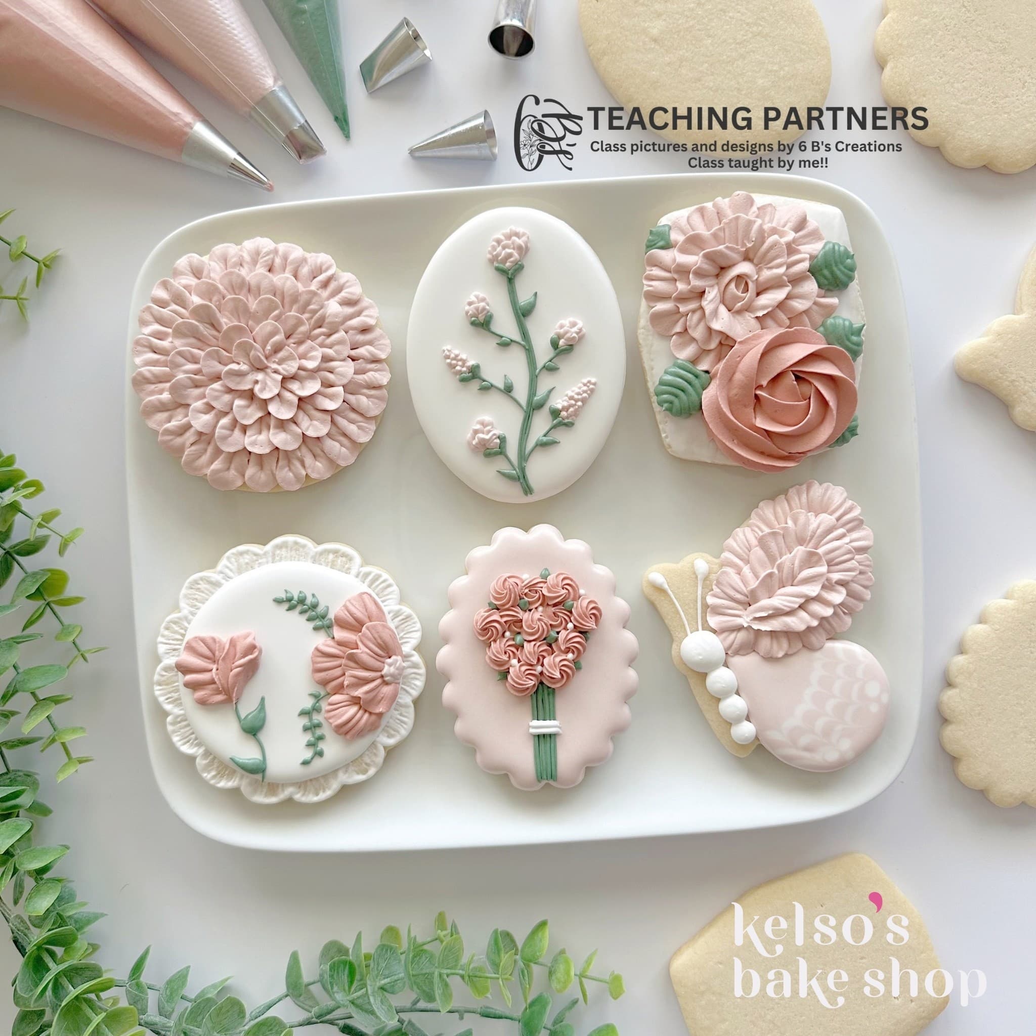 Intermediate Floral Cookie Decorating Class at Parkwood Estate in Oshawa