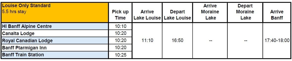 Banff Shuttle to Lake Louise & Moraine Lake: Day Trip from Banff photo 2