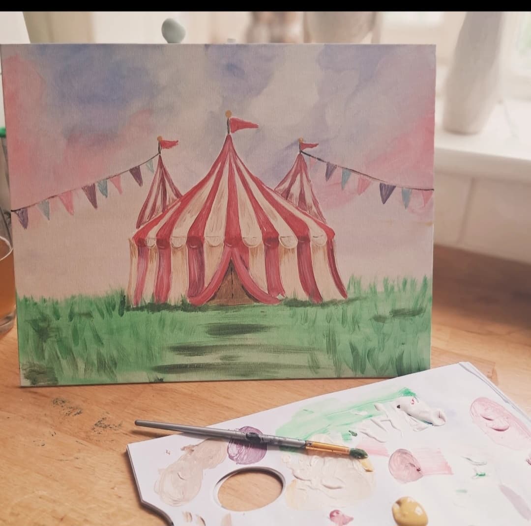 Paint and Sip Night at The Globe, Stonehouse — Guided 'Winter Escape' Workshop